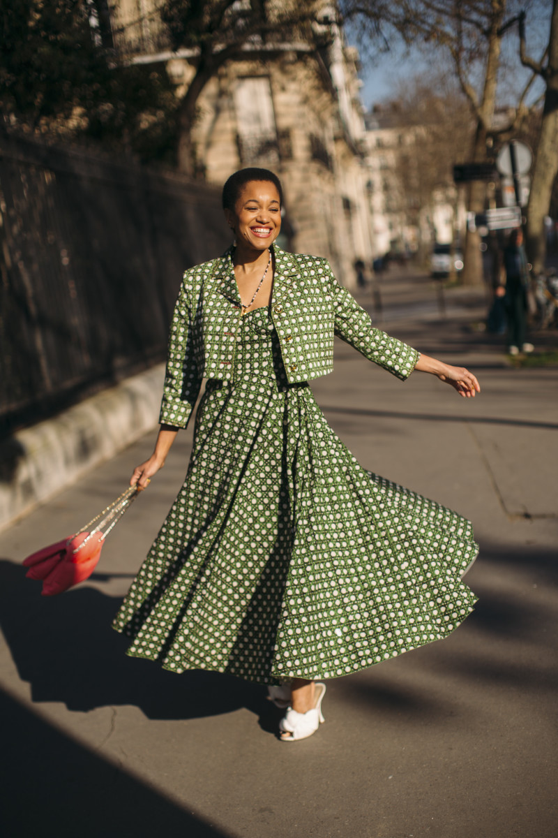 Showgoers Wore Their Best and Brightest Dresses for Day 4 of Paris Fashion  Week Street Style - Fashionista