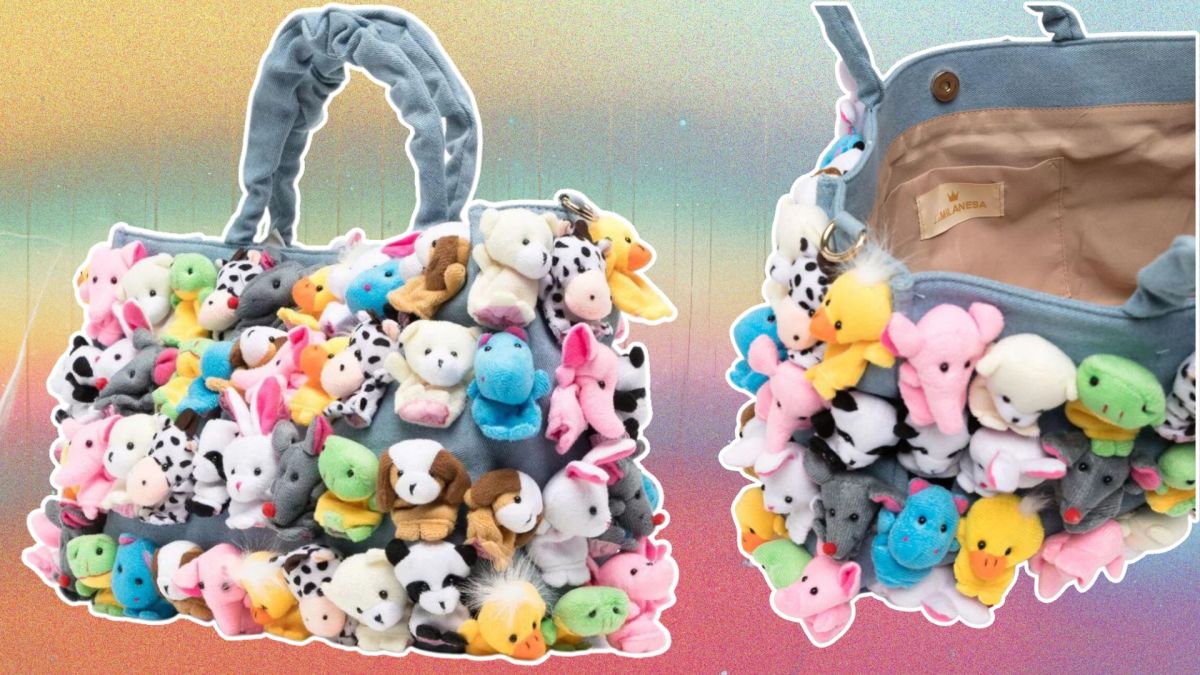 Soft toys bag on sale