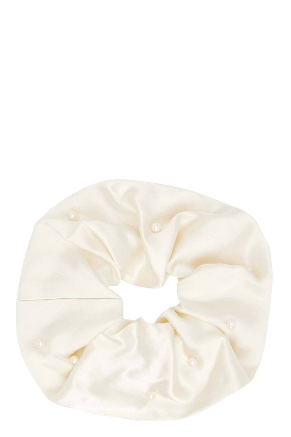 Lele Sadoughi Women's Square Satin Scrunchie – Ivory Off-White