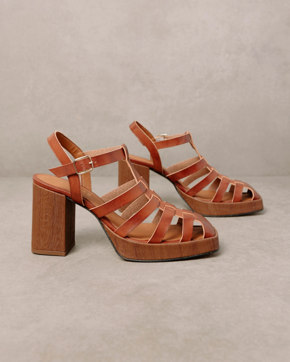 Alohas Rollers Brown Vegan Sandals, $71 (from $84), available here.