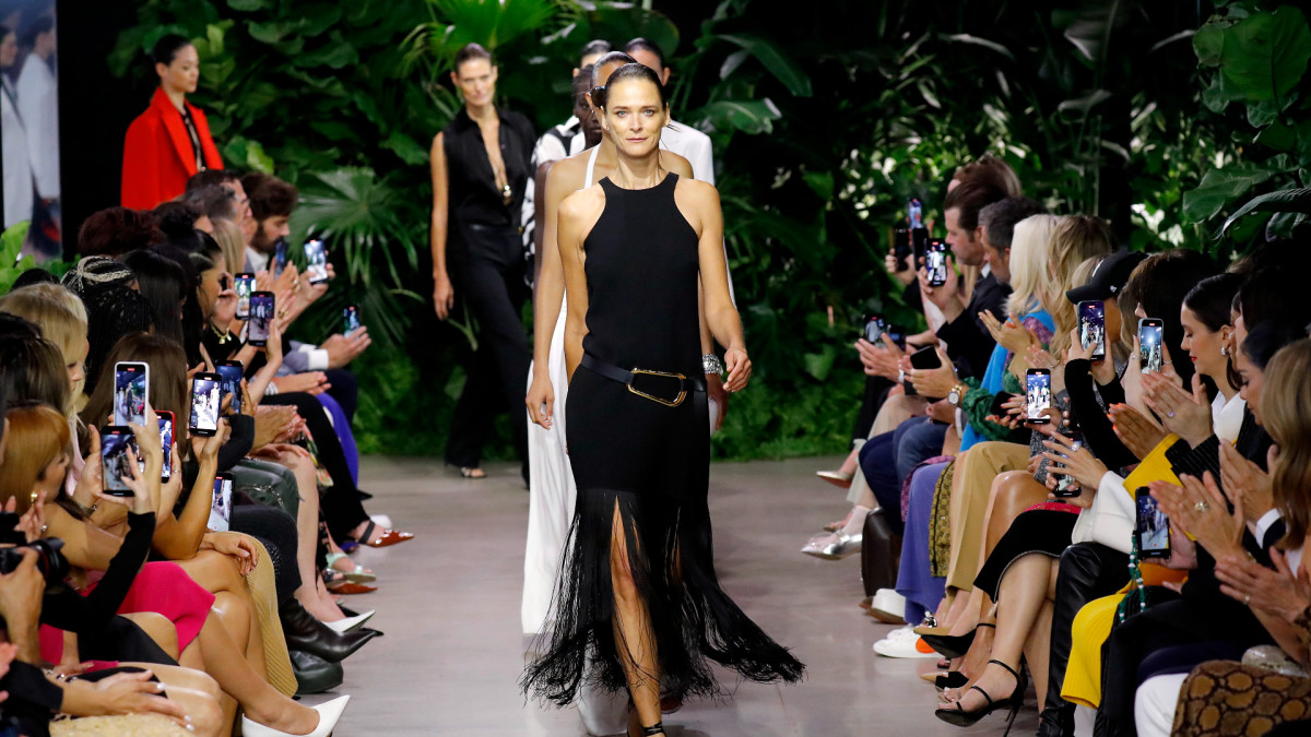 Carmen Kass leads the Michael Kors Collection Spring 2023 finale