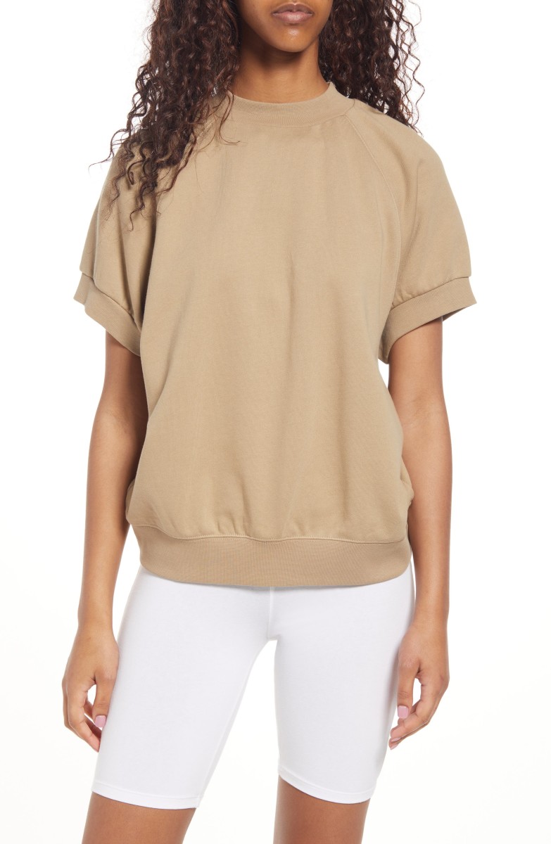 Fear of God Essentials Women's Short Sleeve Cotton Sweatshirt