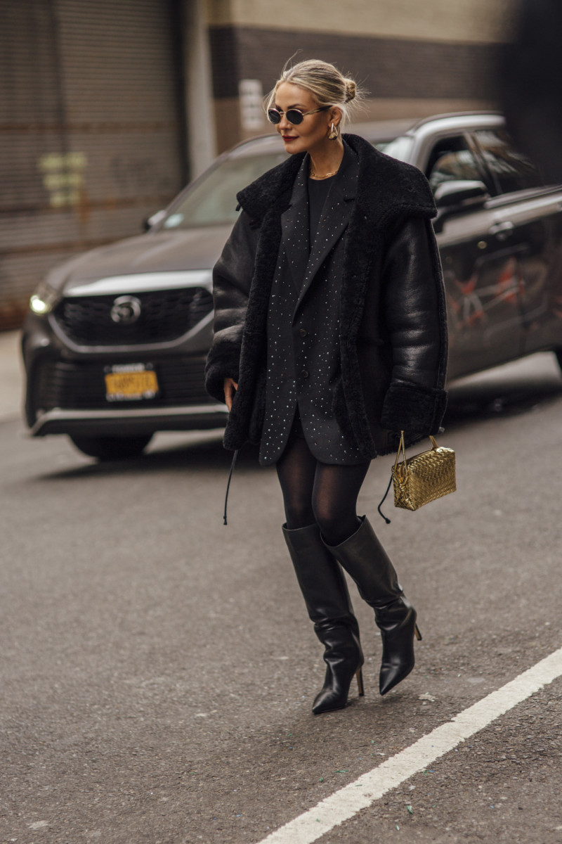 Pops of Baby Blue Took Over New York Fashion Week Street Style Day 3 ...