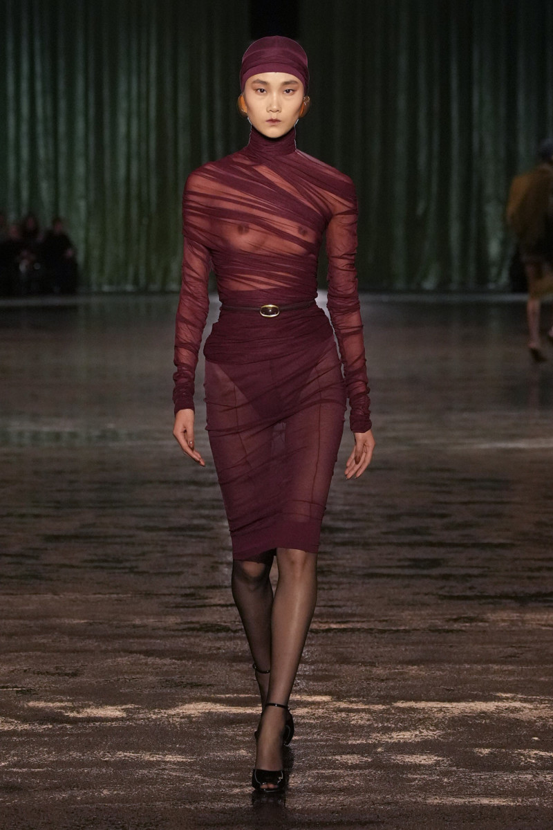 Saint Laurent Leans Fully Into Naked Dressing For Fall 2024 Fashionista   Saint Laurent Fall 2024 8 