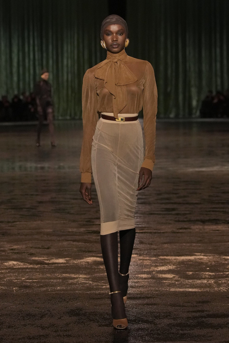 Saint Laurent Leans Fully Into Naked Dressing For Fall 2024 Fashionista   Saint Laurent Fall 2024 23 