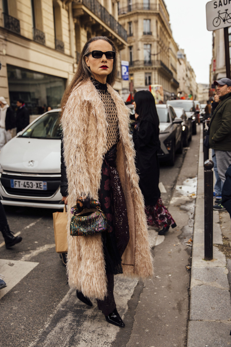 Day 2 Of Paris Fashion Week Street Style Was All About Tights - Fashionista