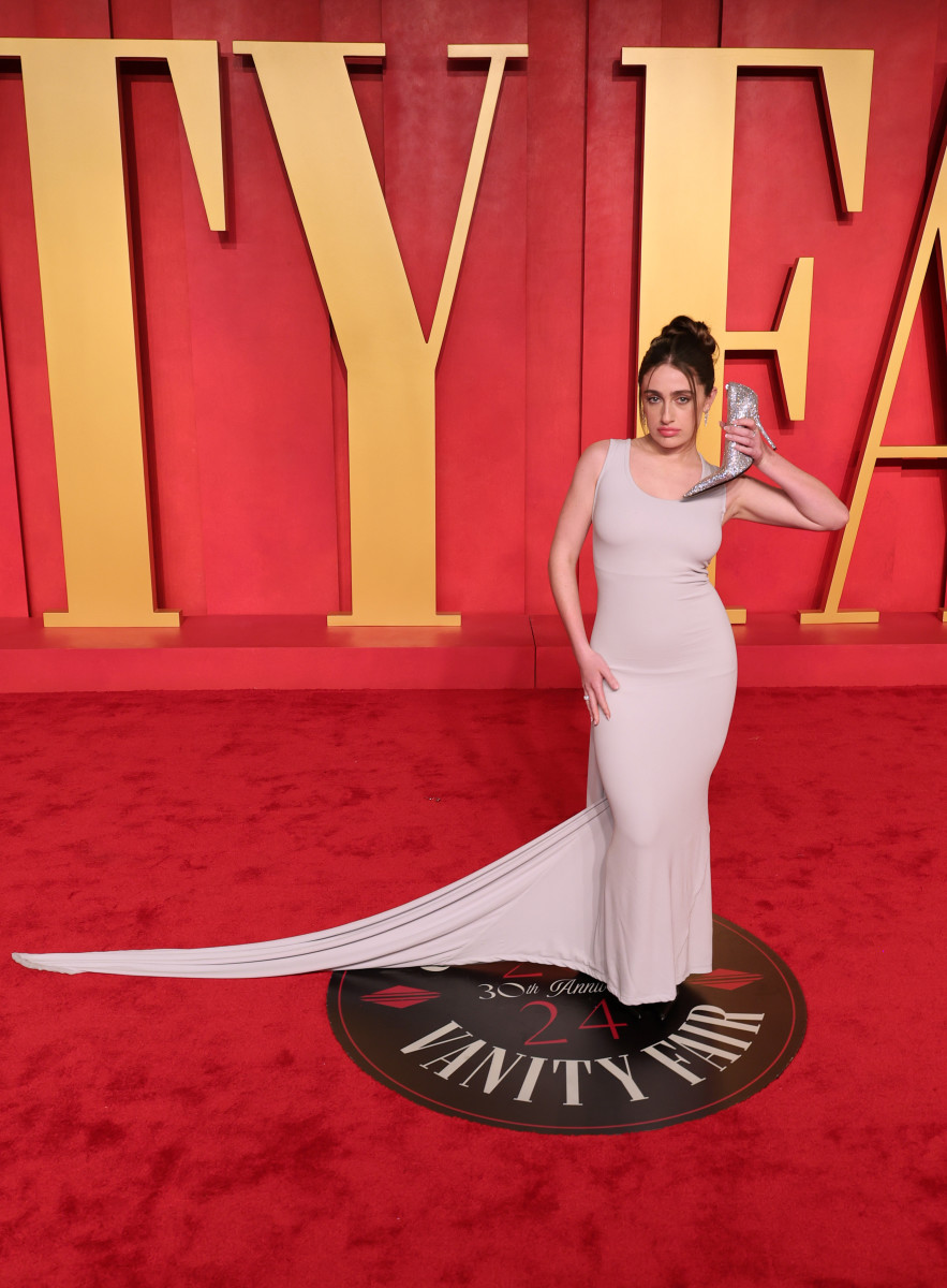 Kim Kardashian Wears Balenciaga Gown to 2024 Vanity Fair Oscars Party