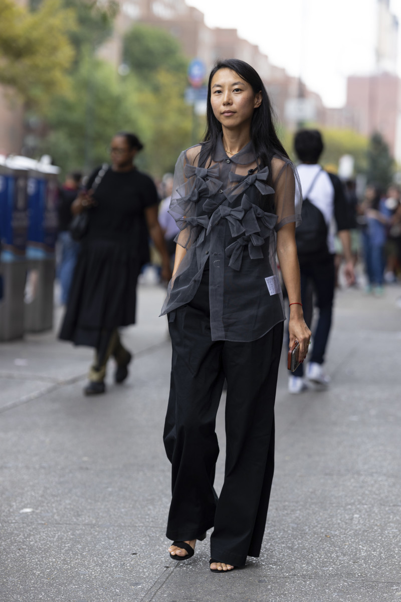 Knee-High Boots Ruled on the Last Day of New York Fashion Week Street ...