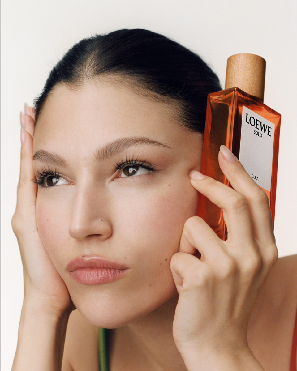 LOEWE Solo Ella - fragrance campaign Úrsula Corberó + Flask