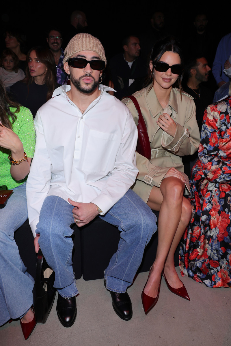 Kendall Jenner and Bad Bunny Make Their Fashion Week Debut Front Row at  Gucci - Fashionista
