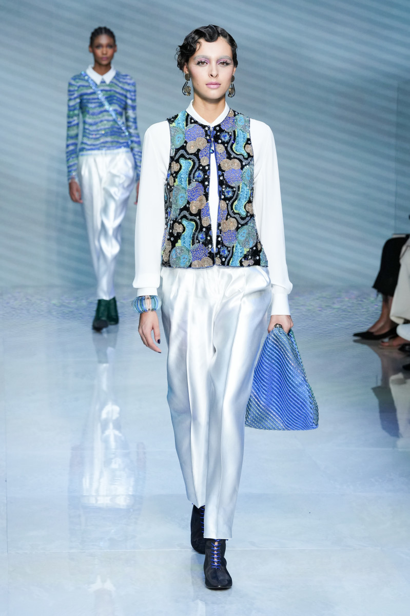 Giorgio Armani milan fashion week spring 2024 looks 045