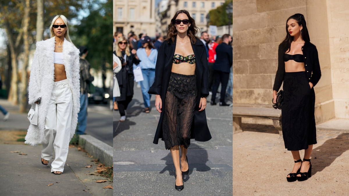 Showgoers Leaned Into Bras-as-Tops for Day 1 of Paris Fashion Week Street  Style - Fashionista