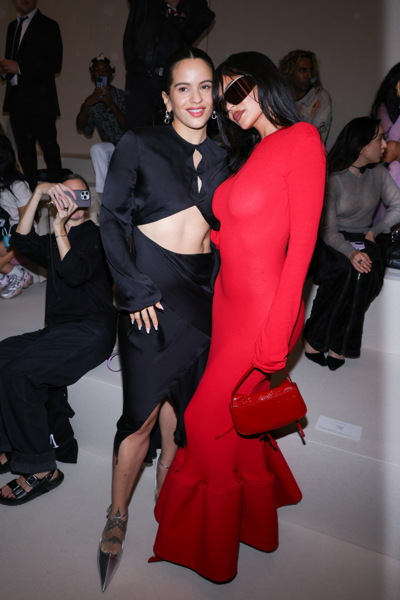 Rosalía & Kylie Jenner Reunion at the Fashion Week 