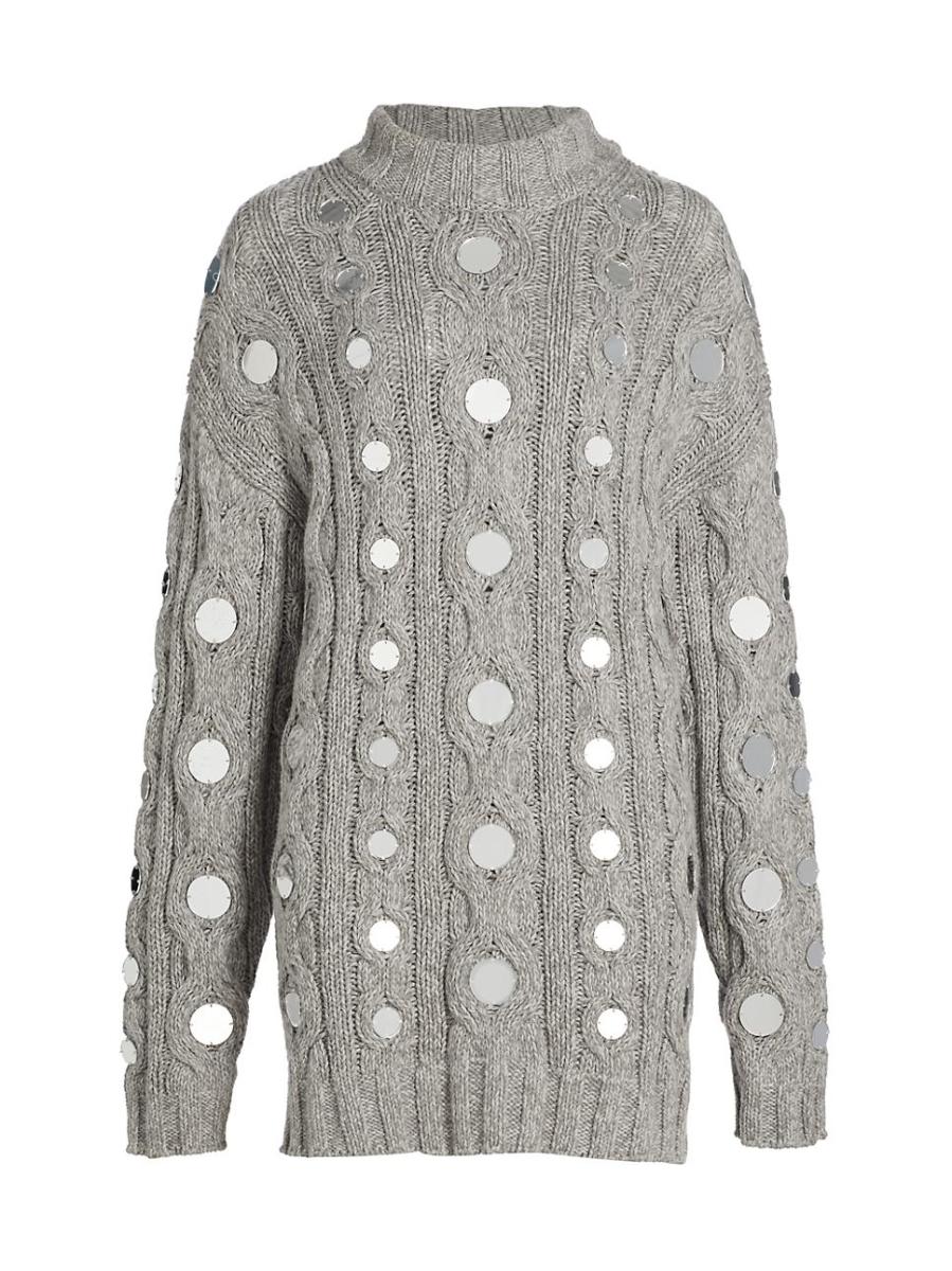 Bri, Long Sleeve Cable Knit Sweater Dress - Plus – Stylish LeNese Boutique