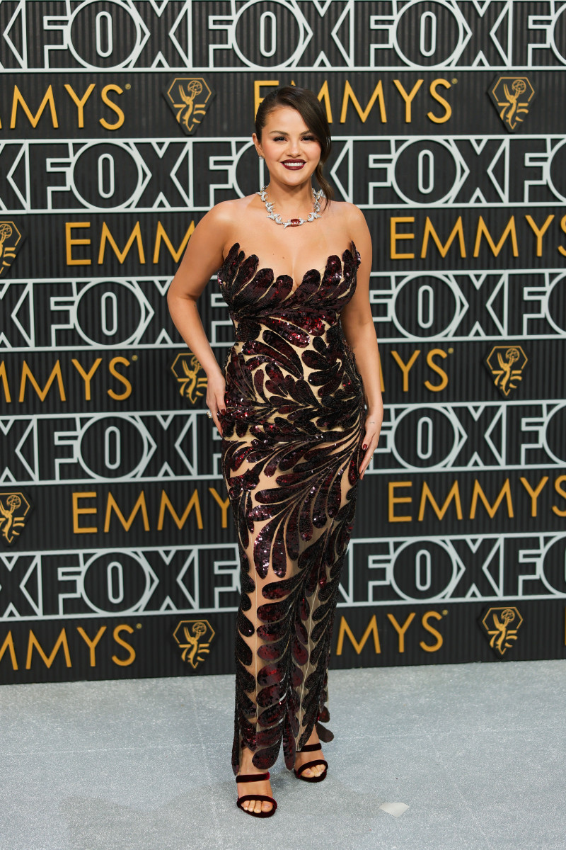 Selena Gomez Wears Sheer Oscar de la Renta to the '2023' Emmys