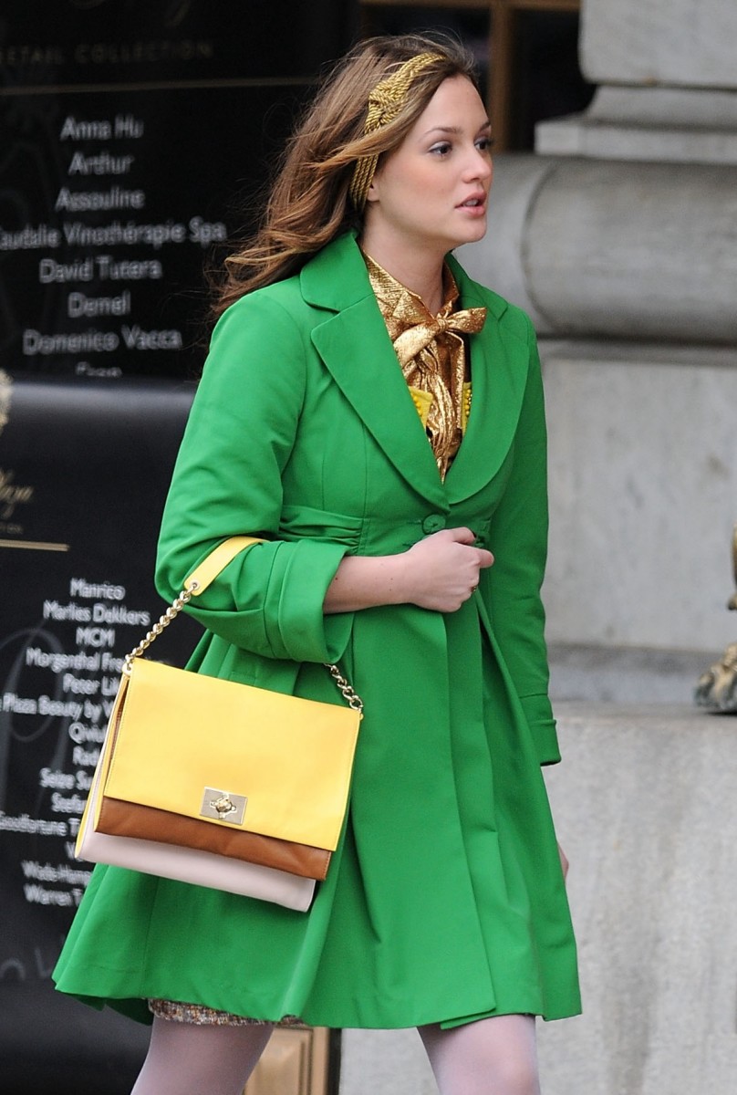 Leighton Meester as Blair Waldorf in a Jennifer Behr headband in 2009